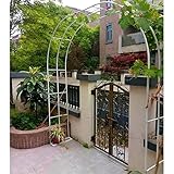 WYCD Torbogen Metall, Rosenbogen, Gartenbogen für Kletterpflanzen wetterfest und freistehend, Breite 120cm 140cm 180cm 190cm 200cm 230cm 240cm 280cm 300cm 350