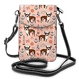 Fashion Sling Bag for Women Foldable Anti-Diebstahl Waterproof Boston Terrier Nautical Summer Anchor Crossbody Shoulder Bag for Travel, Boston Terrier nautische Sommeranker., Einheitsgröße,