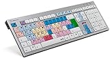 LogicKeyboard LKB-MCOM4-AJPU-DE Avid Media Composer Slim PC Tastatur, Silb