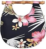 Küstenluder MALIA Bamboo TIKI Handtasche/BAG - Rockabilly (Schwarz/Bunt)