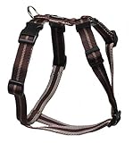 Feltmann Mopsgeschirr Hundegeschirr Soft Nylon, Braun mit Streifen, 7-13 kg, 20