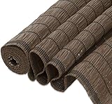 Windhager Sichtschutzmatte Raffia, Balkonblende in Bastoptik, Sichtschutz für Garten, Braun, 90 x 300 cm, 06534