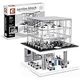 FYHCY Elektronikladen Architektur Bausteine Bausatz mit LED-Beleuchtung, Modular Buildings, Konstruktionsspielzeug Kompatibel mit Lego Haus (1116 Pcs)