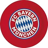 Amscan 9906506 - FC Bayern München Teller, 8 Stück, Durchmesser 23 cm, Papier, Fanclub, Fußball, Party, Einweggeschirr, Tischdek