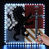 BRIKSMAX Led Beleuchtungsset für Lego Harry Potter Harry Potter Hogwarts Wappen - Compatible with Lego 31201 Bausteinen Modell - Ohne Lego Set（Fernbedienungsversion）