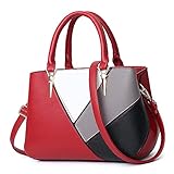 DIRRONA Mode Damen Handtasche Schultertasche Groß Kapazität Umhängetasche Reise Taschen Wasserdicht PU Leder Beiläufig Frauen Tragetasche R