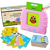 Lernspielzeug für 1-6 Jahre alt, Lernkarten Kinder 112 Blätter 224 Wörter Sprechende Baby Flash Karten, Deutsch Englisch, Vorschule Lernen Ressource Elektronische Interaktive Spielzeug Geschenk