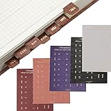10 Blatt monatliche selbstklebende Index-Registerkarten bunte monatliche Trennzeichen-Registerkarten für Büro-Studie-Planer-Organisationen (Knight)