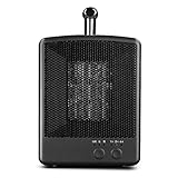 ASY Elektrische Heizung, PTC Keramik Raumheizkörper Einstellen Thermostat Und Überhitzungsschutz Reservierung/Timer Energieeinsparung for Home/Office/Schlafzimmer (Color : Black)