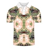 WZXHNYYZYQ Herren FrüHling Sommer Mode Strand Herren Kurzarm Lose GroßE GrößE Reise Druck H