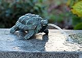 pompidu-living Schildkröte, Wasserspeier, Bronzeg