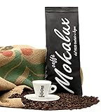 Mokalux Kaffeebohnen 1Kg - Robusta Congo Origin - Ausgeprägte Geschmacksintensität 8 - Mittlere Röstung Made in Italy (Toskana) - Kaffeemaschine für Haushalt und Gewerb