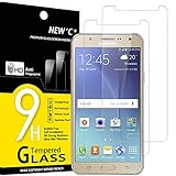 NEW'C 2 Stück, Schutzfolie Panzerglas für Samsung Galaxy J5 2015, Frei von Kratzern, 9H Härte, HD Displayschutzfolie, 0.33mm Ultra-klar, Ultrabeständig