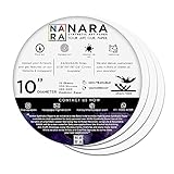 NARA® Paper for Alcohol Ink Painting | 10” Diameter Circle | 330 microns/250 GSM | Medium+ Paper | 10 sheets | 100% Stain-F