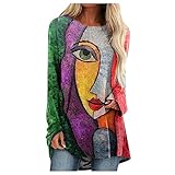 XTBFOOJ große größen damen oberteile langarmshirt damen teddy coat pullov s damenmode gelb winter kostuem winterjacken frauen mantel iris strickjacke grün steickjack