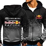 COZY LS Scania Print Herren Kapuzenjacke Reißverschluss Pullover Lässiges Sweatshirt Langarm Kapuzenmantel - Geschenk Für Teenager-Grey||XL