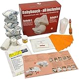 ALL-INCLUSIVE | Babybauch Gipsabdruck Set inkl. Glättung & Veredelung | 1A Ergebnis Gipsabdruck Babybauch mit Detailanleitung +