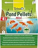 Tetra Pond Pellets Mini – Hauptfutter für kleine Teichfische, schwimmfähige Futter Pellets für die tägliche Fütterung, 4 L B