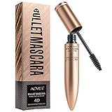 Mascara Schwarz 4D Seidenfaser Mascara Volumen und Länge wimpern wimperntusche wasserfest für dichte Wimp