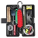 Survival Kit 10 in 1, Exquisite und Leichtes Outdoor Survival Ausrüstung Set Papa, Ehemann, Freund oder Vater ideal Kits für Wandern, Camping, Outdoor Ab