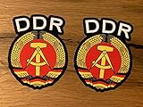 24/7stickers #766 / 2X DDR Aufkleber je 10 x 8 cm VEB Wappen Emblem Oldtimer Retro Vintage Osten für Trabant Barkas GAZ UAZ Lada Niva Simson Schwalbe usw