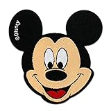 Disney © Mickey Mouse Comic Kinder - Aufnäher, Bügelbild, Aufbügler, Applikationen, Patches, Flicken, zum aufbügeln, Größe: 6,5 x 6,5