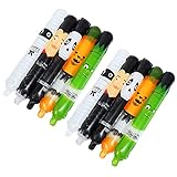 SOIMISS 10Pcs Halloween Aufblasbare Stick für Kinder Schädel Kürbis Geister Ballon Stick Automatische Abdichtung Ballon Spielzeug Party Dekorationen Geschenk