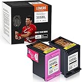 2 LEMERO SUPERX Wiederaufbereitet Tintenpatronen für HP 305XL 305 XL Kompatibel für HP DeskJet 2700 2730 4100 4134;HP Envy 6020 6022 6030 6032 6420 6422 6430 6432，Schwarze Farb