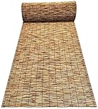 Bambus Vorhang Natürlicher Schilfzaun, Eco Datenschutz Zäune Screen Panels Umweltfreundliche Garten Fechten Rolle Außenbezug Netting 2 3 4 Meter hoch ( Color : Brown , Size : 70cm×500cm(28'×197') )