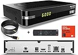 sky vision UHD 3000 HD+ Digitaler UHD Satellitenreceiver (4K UHD, HDTV, DVB-S2, HDMI, USB 2.0, PVR-Ready, 2160p, Unicable) inkl. 6 Monate HD+ gratis & conecto® HDMI-Kab
