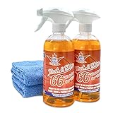 Shinykings Premium Waterless Car Wash Kit mit Ultra Car Shine Effekt California Wash&Shine 66 | Leistungsstarke Autowaschseife für alle Oberflächen | Kratzfreier & biologisch abbaubarer Autoreinig