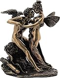 griechische Statue Eros/Amor und Psyche/Seele (Dekorative Bronzestatue 17,5cm)