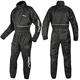A-Pro Regenschutz Wasserdicht Regenhose Regenjacke Roller Quad Regenkombi Schwarz S