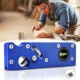 HOOJUEAN Holzbearbeitungskanten Kanten Eckenhobel, Metall manuelle Holzhobel, Trimmhobel Fasenhobel 45 Grad, für DIY Handwerk Holzbearbeitung, Tür, Fenster, MöbelB