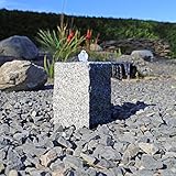 CLGarden Quellsteinbrunnen GS20 Springbrunnen Granit 20 cm klein mit LED Beleuchtung Wasserspiel G