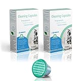 Gourmesso 20 Reinigungskapseln – Kompatible Kapseln zur Reinigung Ihrer Nespresso ®* Kaffeemaschine (20 Kapseln)