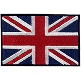 Britische Union Jack England-Flagge Emblem Grossbritannien Bestickter Aufnäher zum Aufbügeln/