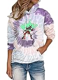 Ajhgqejfw Tengen Toppa Gurren-Lagann Frauen Lose Sweatshirt Weiche Licht Outwear Sports Training Pullover Kleiner Temperament Hoodies Mode Klassische Mäntel (Color : Purple04, Size : XXL)