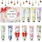 Handcreme Geschenkset, 10PCS Pflanzenduft Feuchtigkeitsspendende und pflegende Handpflegecreme, Geburtstagsgeschenk Perfekte Geschenk für Frauen Mama Freundin Frau Mutter,Weihnachtsgeschenk