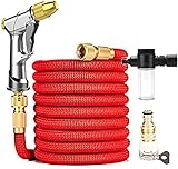dh-19 Gartenschlauch Gartenbewässerungsschlauch Erweiterbar Flexibles Rohr Metalldüse Wasserpistole Power Sprinkler Autowäsche Schaumtopf Reinigungswerkzeuge Flexibel Erw
