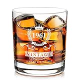 Geburtstagsgeschenk für Männer zum 60., Whiskey Gläser mit Gravur 1961, Whisky Lovers Geschenk Whisky Gläser für Vater, Mutter, Ehemann, Vintage Whiskyglaser Geschenke zum 60. Jahrestag - 300