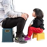 Step Stool Tritthocker Familie Kleine Tritthocker mit Abnehmbarem Design, Bibliothekssaal Tragbare 2-Stufen-Leiter aus Kunststoff mit Griff, für Schlafzimmer/Nachttisch/WC