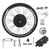 Sfeomi Elektrisches 26” 48V 1000W Fahrrad-Umbausatz E-Bike Conversion Kit Elektro-Fahrrad Kit Hinterrad Elektrofahrrad Motor Umbausatz Hinterrad (Hinterrad)