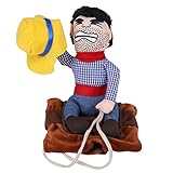 Cowboy Reiter Hundekostüm Haustier Cowboy verkleiden Sich Halloween Hundekatzen Weste lustige Cosplay Ritter Reitkleidung für Geburtstagsfeier Ausstattungs Festival(L)