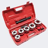 Schneidkluppensatz Gewindeschneider Rohrschneider Kluppen Schneideisen 9-teilig