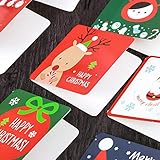 Zonfer 6pcs Frohe Weihnachten Grußkarten Umschlag, Winter-Feiertags-weihnachtsgrußkarten Anmerkungen Klappkarten Für Familie Freunde Geschenke Box Christmas Party Favor Supplies Einladung