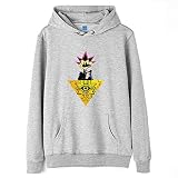 Xoijfswo Yu-Gi-Oh Mode Wilde Gezeiten Pullover Wear lose dünne langärmeliger Pullover Oberbekleidung Klassische Wilde Hoodys (Color : Grey05, Size : L)