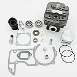 Agile 48mm Zylinder Kolben Öldichtung Zündkerze Dichtungssatz FÜR STIHL 034 036 MS360 MS340 MS 340 360 FÜR Kettensägenmotor FÜR Motorteile verantwortlich (Size : MS360 48MM)