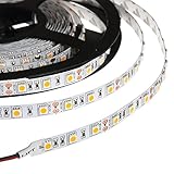 HERO-LED 5M300TAD-24V-WW LED-Lichtband, 5 m, 5400 lm, 24 V Gleichstrom, 72 W, IP33 LED-Band, Warmweiß 3000 K, 2er-Pack