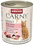 animonda Carny Adult Katzenfutter, Nassfutter für ausgewachsene Katzen, Pute, Huhn + Shrimps, 6 x 800 g